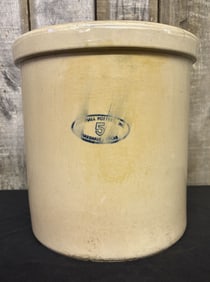 5 Gallon Stoneware Crock Jug, Marshall Texas