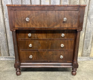 Antique Empire Period Mahogany Chest of Drawers, c. 1850’s