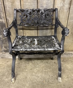 Antique Cast Iron Garden Seat