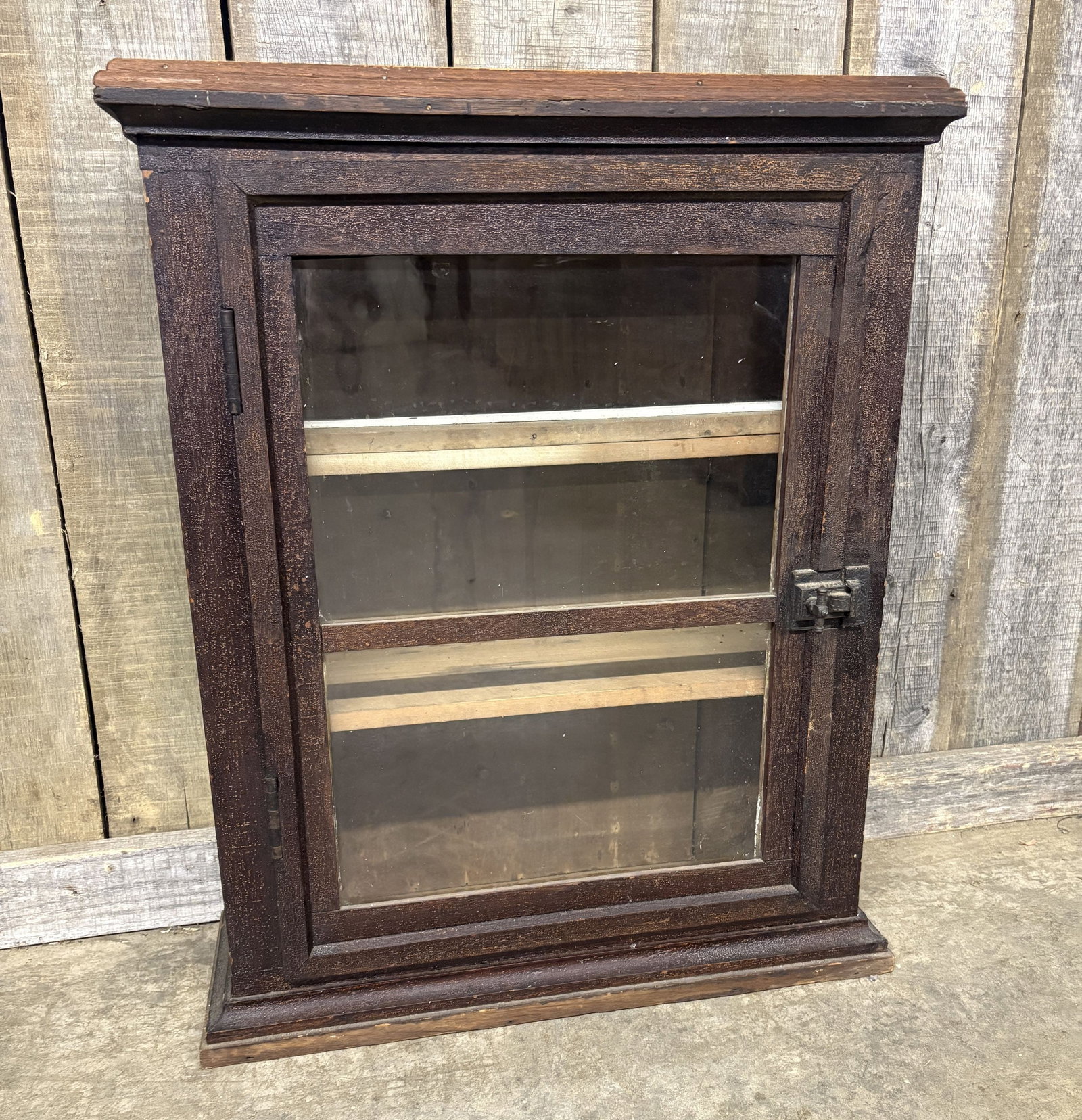 Antique Apothecary Wall Cabinet 9"X25"X32": Antique Apothecary Wall Cabinet 9"X25"X32"