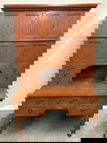 19th Century American Two Piece Plantation Desk