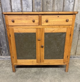 Early Antique Pine Pie Safe
