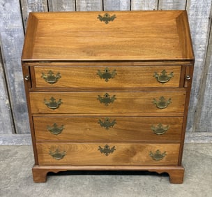 Antique 18th Century American Chippendale Maple Secretary Desk Writing Bureau