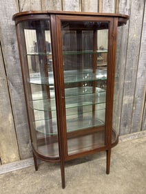 Vintage Mission Style China Cabinet Display Case