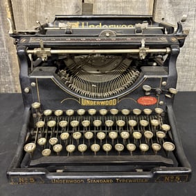 1926 Underwood No.5 Antique Working Desktop Typewriter