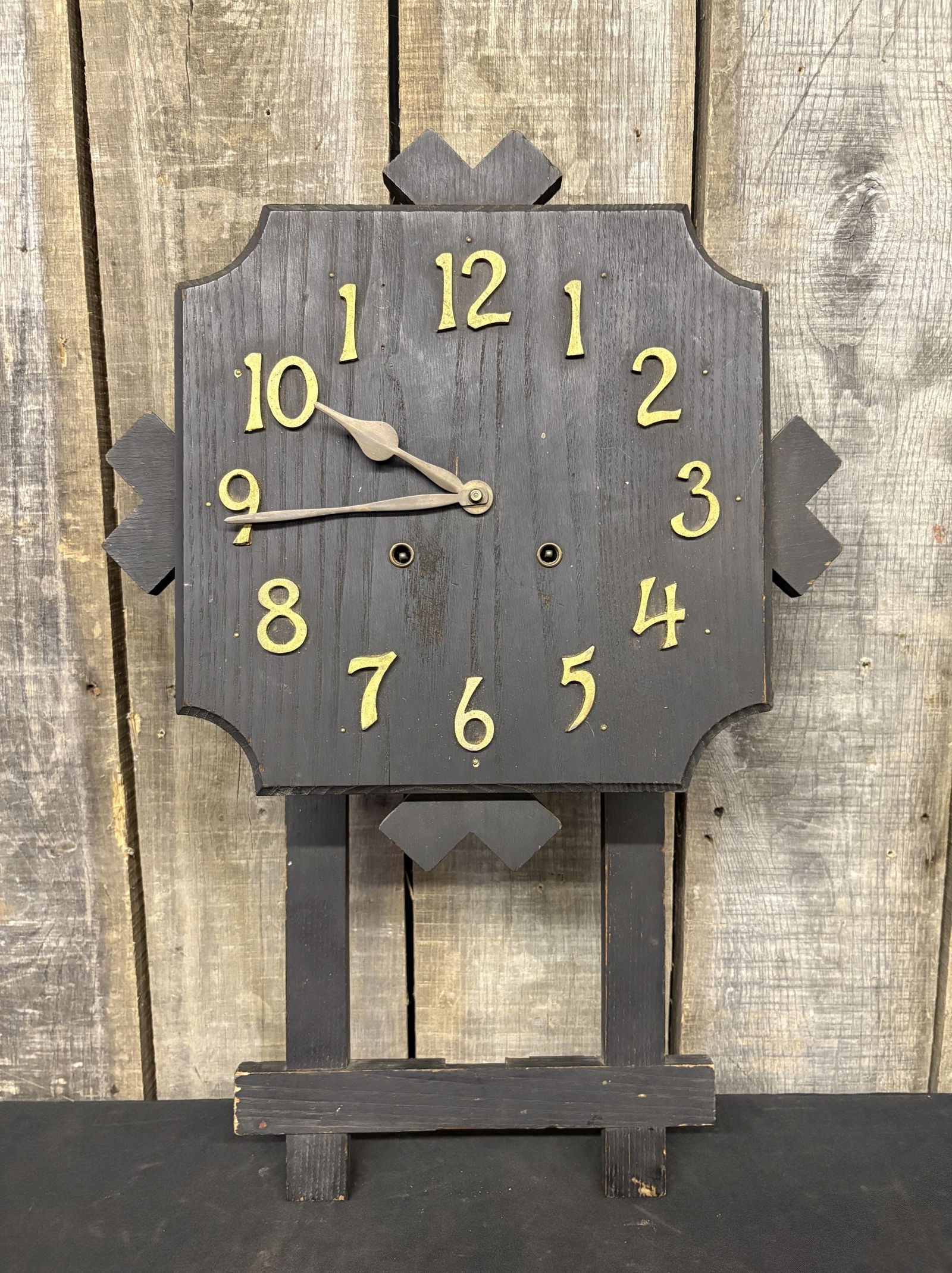 Vintage Mission Style Wall Clock 16"X26": Vintage Mission Style Wall Clock 16"X26"