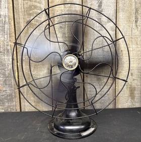 Antique R&M Robbin's and Myers Oscillating Cast Iron Fan