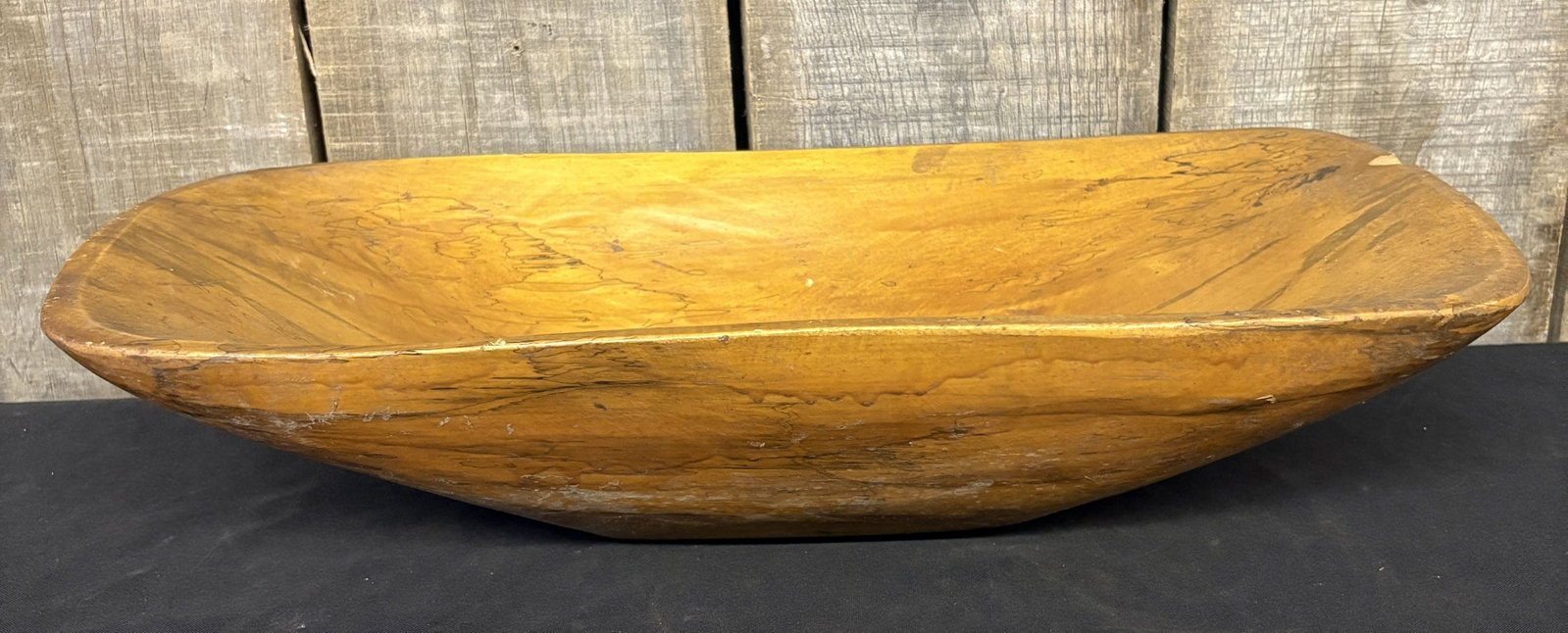 Primitive Style Dough Bowl 10"X20"X5": Primitive Style Dough Bowl 10"X20"X5"