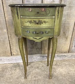 19thC French Chinoiserie Hand-Painted Stand