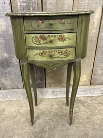19th French Chinoiserie Hand-Painted Stand