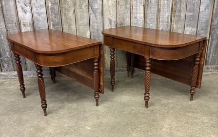 Early 1800s Federal Mahogany Single Drop Leaf Dining Table(s)