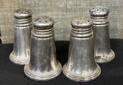 Antique Sterling Silver Salt and Pepper Shakers