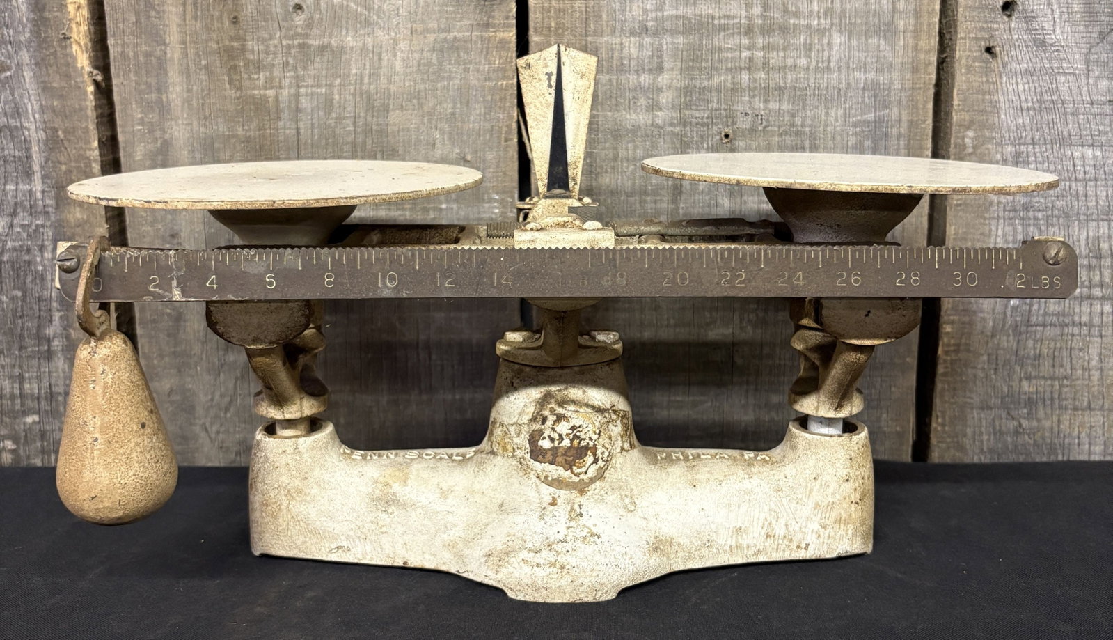 Antique Penn Scale, Philadelphia, PA. 6"X13"X8": Antique Penn Scale, Philadelphia, PA. 6"X13"X8"