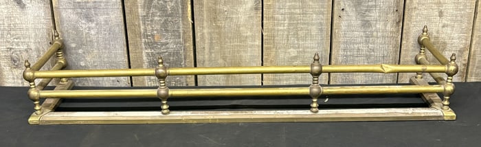 Antique Traditional Brass Fireplace Fender