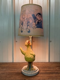 Vintage Big Bird Sesame Street Lamp 9"X9"X24"