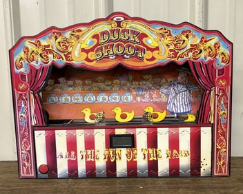 Carnival Duck Shoot Tabletop Game; Battery Opt. 4"X17"X14"