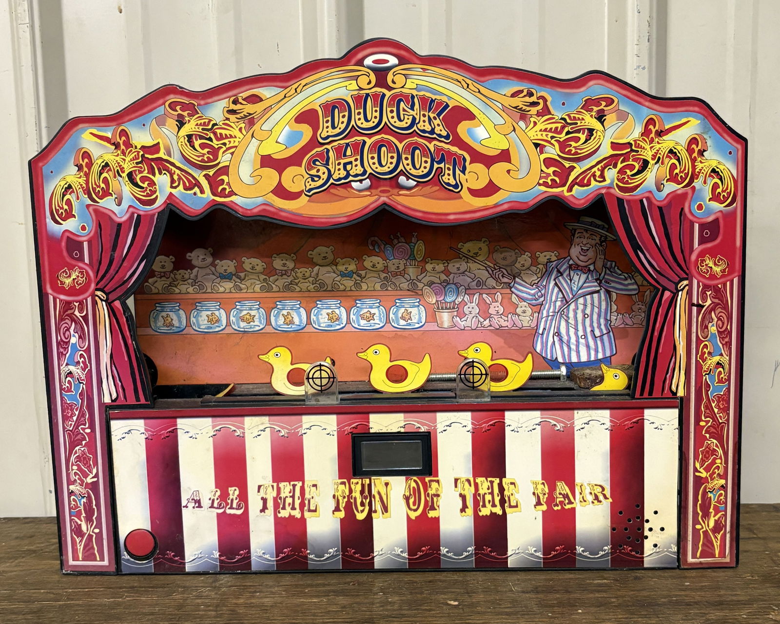 Carnival Duck Shoot Tabletop Game; Battery Opt. 4"X17"X14" (1 of 4)