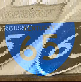 Interstate KY 65 Metal Sign 24"X24"