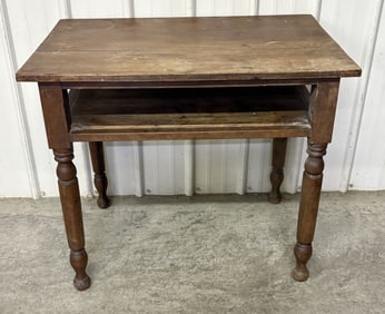 Antique Primitive Style Desk - Display Table; 24"X36"X31"