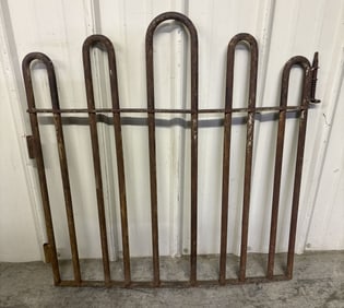 Antique Wrought Iron Gate 32"X34"