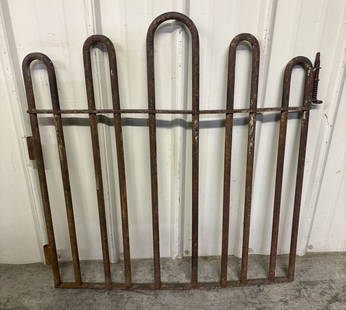 Antique Wrought Iron Gate 32"X34": Antique Wrought Iron Gate 32"X34"