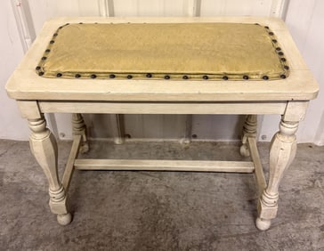 Antique Vanity Seat Or Piano Bench 14"X24"X18"
