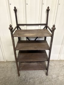 Antique Wooden Victorian Petite Shelf 15"X19"X40"