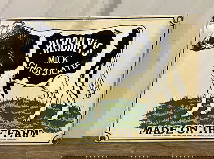 Porcelain Hershey's Milk Chocolate; Made On The Farm 10"X8": Porcelain Hershey's Milk Chocolate; Made On The Farm 10"X8"