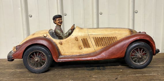 Vintage Replica Of A 1934 Ford Roadster; With Some Damage To Vehicle; 10"X29"X11"