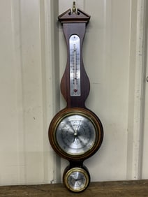 Airguide Banjo Style Barometer, Thermometer And Hygrometer 6"X19"
