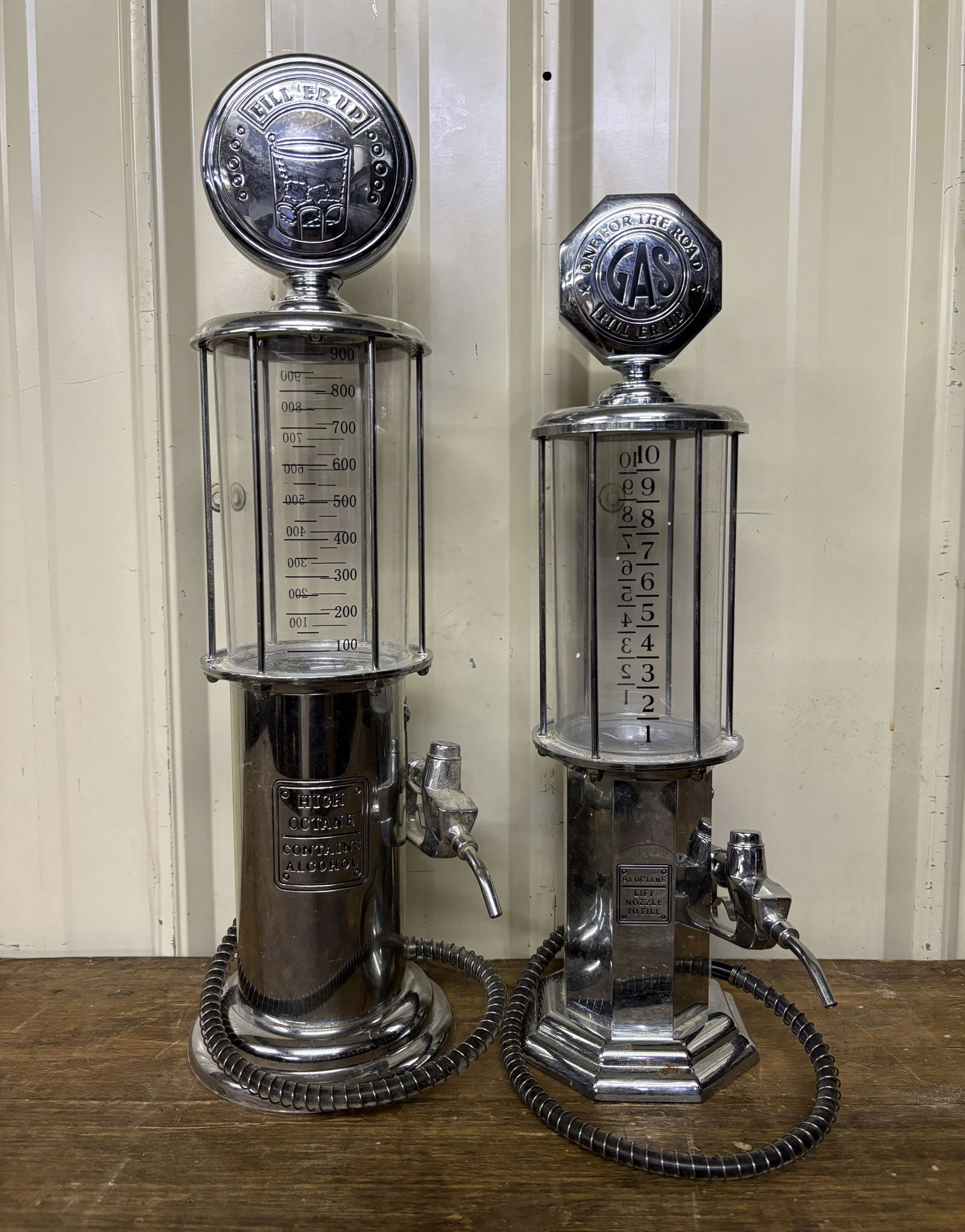 Pair Of Fuel Pump Style Drink Dispensers 4"X6"X19" (1 of 3)
