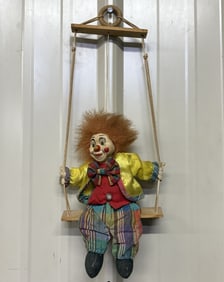 Vintage Swinging Clown 3"X7"X18"