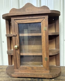 Wall Mounted Wooden Display Cabinet 7"X20"X23