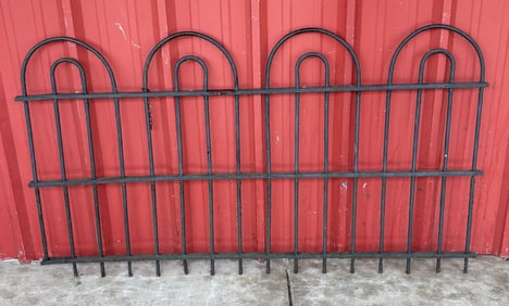 Early Wrought Iron Fence Section 62"X36"