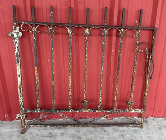 Early Wrought Iron Gate 41"X41"X2"