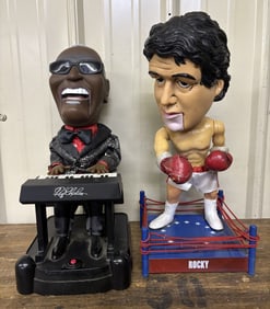 Rocky - Ray Charles Animated Talking Figures - As Seen 9"X9"X16"