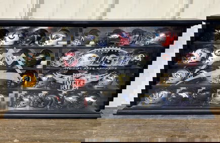 Coors Light NFL Mini Helmet Wall Display 4"X24"X11"