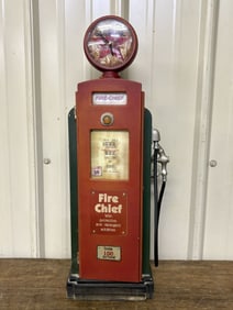 Fire Chief Wood Fuel Pump Display - Cabinet 6"X8"X24"