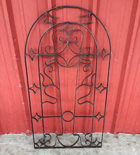 Wrought Iron Wall Trellis 26"X49": Wrought Iron Wall Trellis 26"X49"