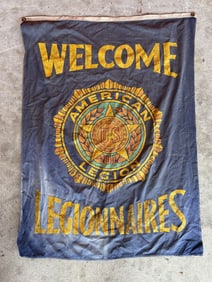 Vintage American Legion Flag 35"X45"