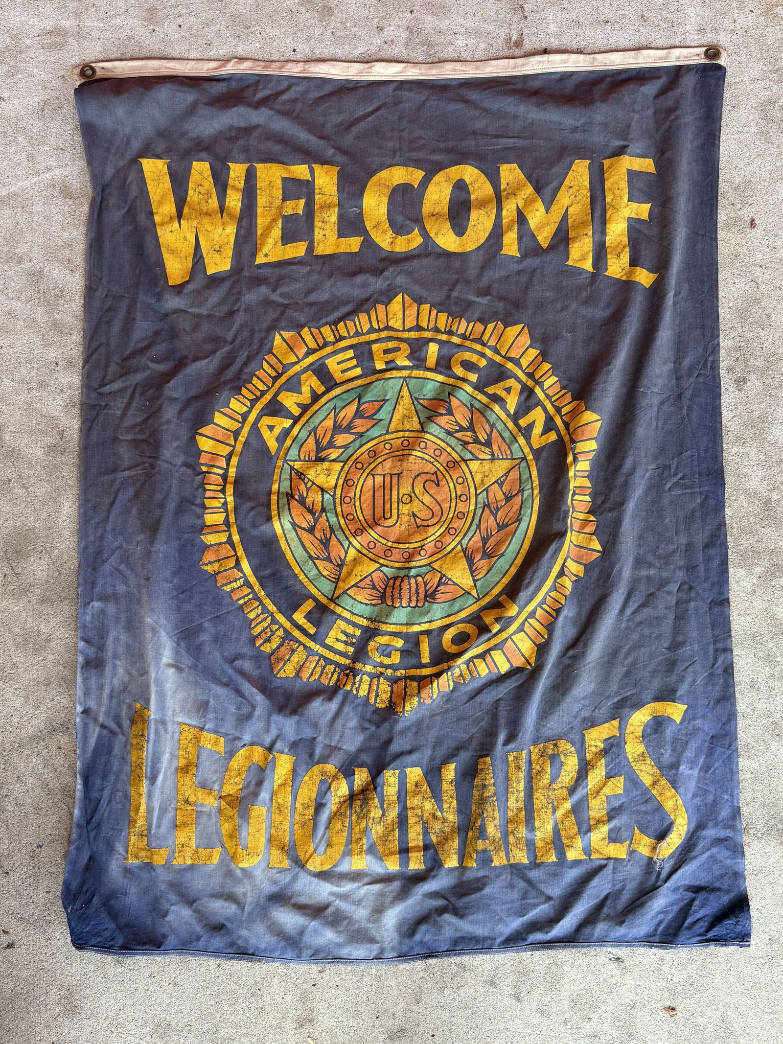Vintage American Legion Flag 35"X45": Vintage American Legion Flag 35"X45"