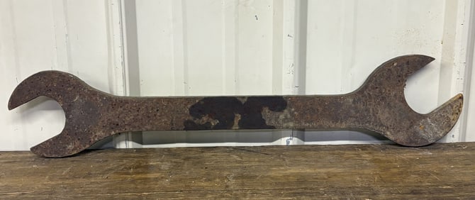 Large Vintage Spanner Wrench 24"X5"