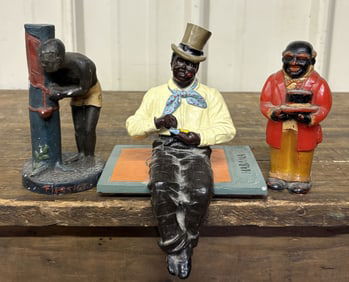 Black Americana Collection Including Firestone Figure 5"X6"X7"