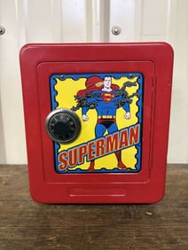 Vintage Superman Safe 6"X7"X8"