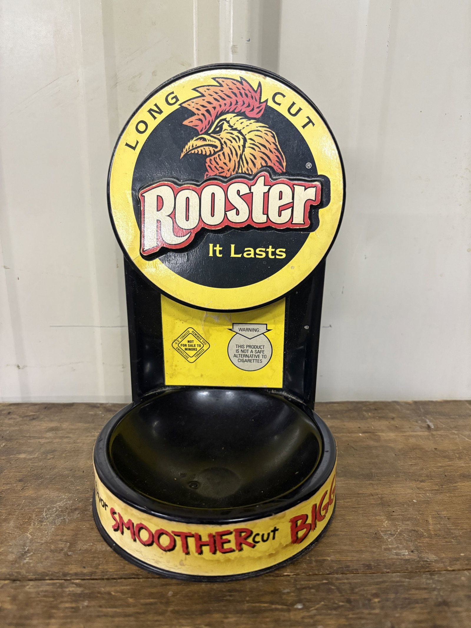 Rooster Long Cut - Take a Penny, Leave a Penny Counter Stand 5"X5"X8": Rooster Long Cut - Take a Penny, Leave a Penny Counter Stand 5"X5"X8"