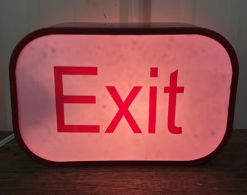 Lighted Enter / Exit Sign 4"X10"X7"