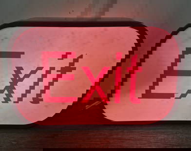 Lighted Enter / Exit Sign 4"X10"X7": Lighted Enter / Exit Sign 4"X10"X7"