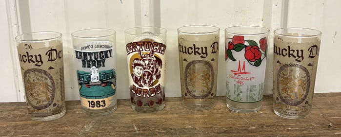 Misc. Collection of Derby Glasses 2"X2"X5"