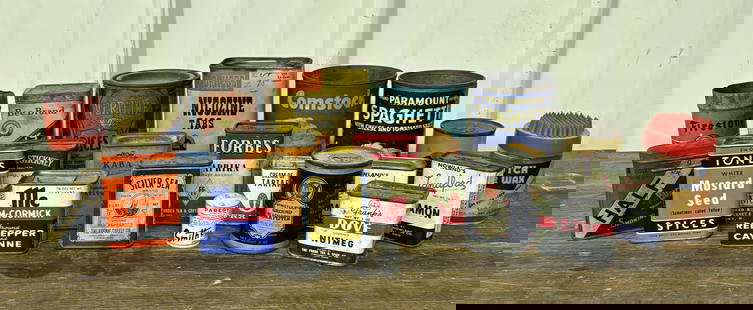 Large Collection Of Assorted Kitchen - Tobacco Advertising Tins (Largest 2"X3"X5"): Large Collection Of Assorted Kitchen - Tobacco Advertising Tins (Largest 2"X3"X5")