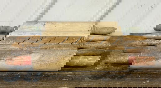 Collection of Four (4) Vintage to Antique Rolling Pins 2"X2"X18"